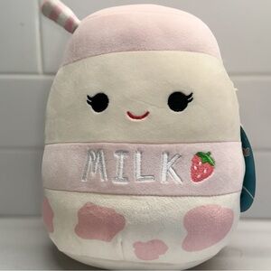 Collectible Amelie, Strawberry Milk, Squishmallow, 7.5”, NWT